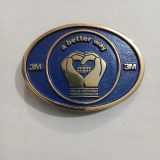 3M Process Improvement vintage belt buckle – front view