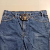 3M Process Improvement vintage belt buckle – worn on belt with jeans