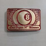 8 Ball Las Vegas A Winner vintage belt buckle – front view