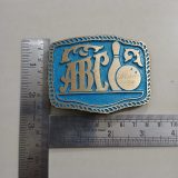 ABC Bowling Mobile vintage belt buckle – with ruler for size