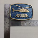 Agusta Helicopter vintage belt buckle – with ruler for size