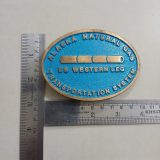 Alaska Natural Gas US Western Leg vintage belt buckle – with ruler for size