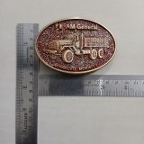 AM General Advanced Mobility vintage belt buckle – with ruler for size