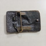 American Flag Eagle vintage belt buckle – back view