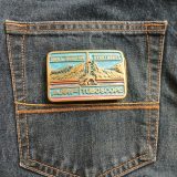 AMF Tuboscope vintage belt buckle – on jeans back pocket