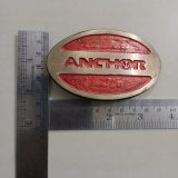 Anchor Hocking vintage belt buckle – with ruler for size