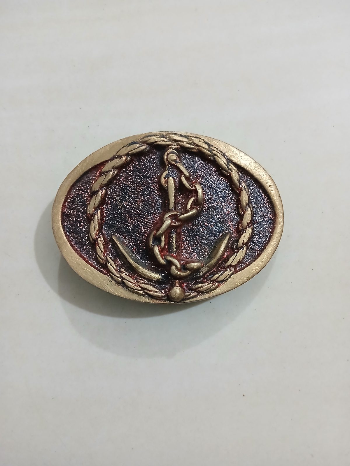 Anchor Vintage Belt Buckle – Front view Anchor vintage belt buckle – front view
