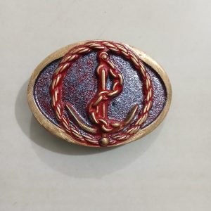 Anchor vintage belt buckle – front view