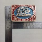 Antique Engine Collectors vintage belt buckle – with ruler for size