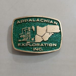 Appalachian Exploration Inc vintage belt buckle – front view