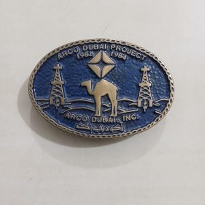 ARCO Dubai Inc Camel vintage belt buckle – front view