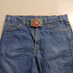 ARCO Los Angeles Refinery vintage belt buckle – worn on belt with jeans