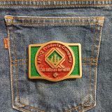 ARCO Los Angeles Refinery vintage belt buckle – on jeans back pocket