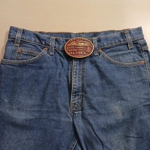 Arctic Coiled Tubing Inc Alaska vintage belt buckle – worn on belt with jeans