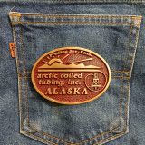 Arctic Coiled Tubing Inc Alaska vintage belt buckle – on jeans back pocket