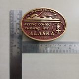 Arctic Coiled Tubing Inc Alaska vintage belt buckle – with ruler for size