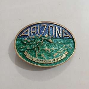 Arizona Grand Canyon State vintage belt buckle – front view