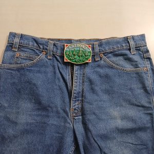 Arizona Saguaro Cactus vintage belt buckle – worn on belt with jeans