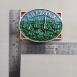 Arizona Saguaro Cactus vintage belt buckle – with ruler for size