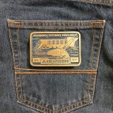 Atkinson 84-97 vintage belt buckle – on jeans back pocket