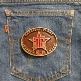 ATM Safety Award 80-81 vintage belt buckle – on jeans back pocket