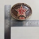 ATM Safety Award 80-81 vintage belt buckle – with ruler for size