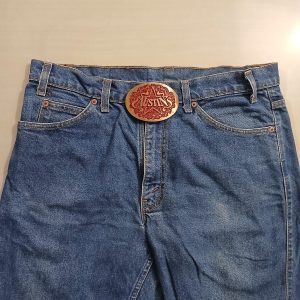Austin vintage belt buckle – worn on belt with jeans