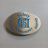 B&I Safety Training Quality vintage belt buckle – front view