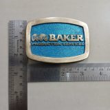 Baker Production Services vintage belt buckle – with ruler for size