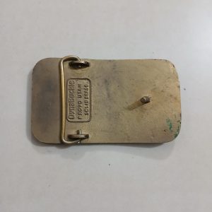 Baldwin Filters vintage belt buckle – back view