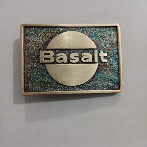 Basalt vintage belt buckle – front view
