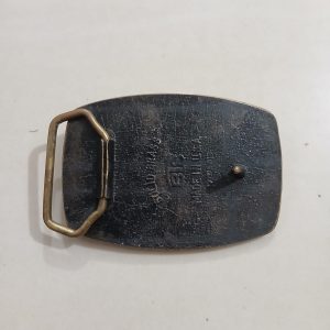 Bass Fish vintage belt buckle – back view