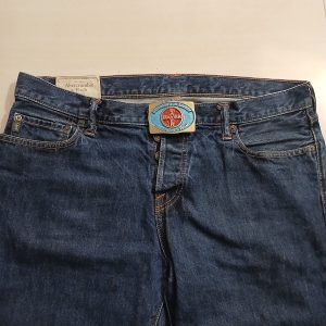 Bayer Emergency Team vintage belt buckle – worn on belt with jeans