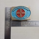 Bayer Emergency Team vintage belt buckle – with ruler for size