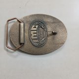 Bear Fishing vintage belt buckle – back view