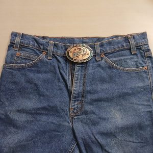Bechtel Coker Project Rodeo Calif 83-85 vintage belt buckle – worn on belt with jeans