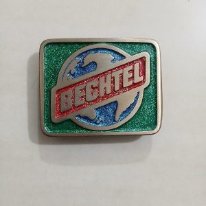 Bechtel vintage belt buckle – front view