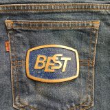 Best vintage belt buckle – on jeans back pocket