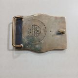 Beta Alligator Mascot vintage belt buckle – back view