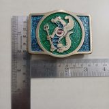 Beta Alligator Mascot vintage belt buckle – with ruler for size