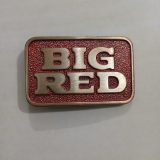 Big Red vintage belt buckle – front view
