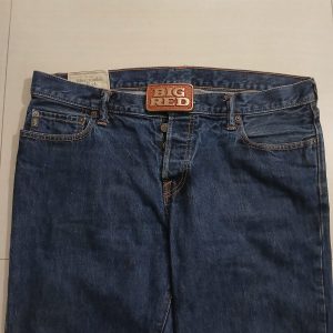 Big Red vintage belt buckle – worn on belt with jeans