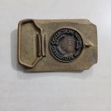 Bighorn Ram vintage belt buckle – back view