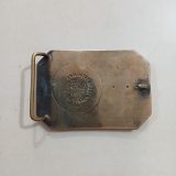 Biplane vintage belt buckle – back view
