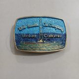 Bob Smith Oil Company Ventura California vintage belt buckle – front view