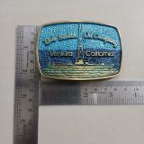 Bob Smith Oil Company Ventura California vintage belt buckle – with ruler for size