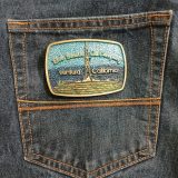 Bob Smith Oil Company Ventura California vintage belt buckle – on jeans back pocket
