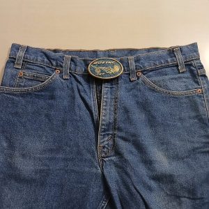 Boeing 747 vintage belt buckle – worn on belt with jeans