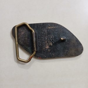 Boeing 767 vintage belt buckle – back view