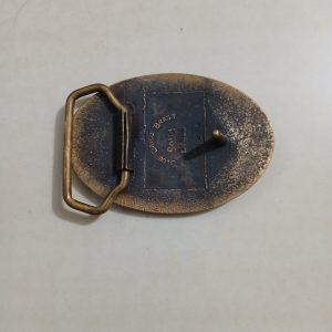 BOT Oil Tools vintage belt buckle – back view